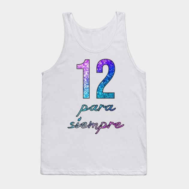 TWELVE FOREVER glitter Tank Top by Adadita